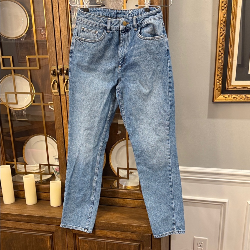 Reclaimed Vintage Denim Blue Straight Leg Jeans